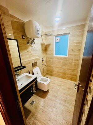 Bathroom in 3 BHK Apartment at Indiabulls Centrum Park, Sector 103 – for Rent