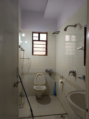 Bathroom in 2 BHK Apartment at Magarpatta City Cosmos, Magarpatta Road – for Rent