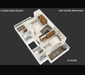 Floor Plan in 3 BHK Villa at Wagholi – for Sale
