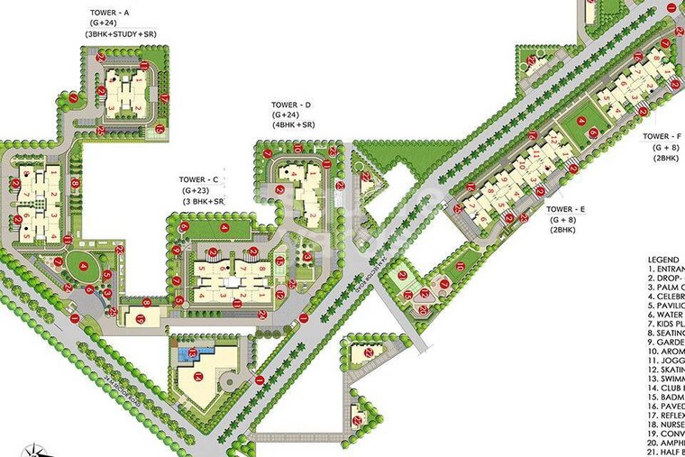 Master Plan, paras-dews 3 Bedroom 1762 Sq.Ft. Apartment In Sector 106 Gurgaon 9257872
