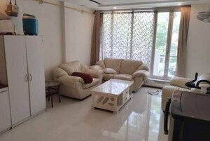 Living Room in 3 BHK Apartment at Ramky Towers, Gachibowli – for Rent