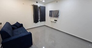 Living Room in 3 BHK Apartment at Ramky Towers, Gachibowli – for Rent