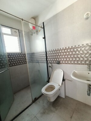 Bathroom in 3 BHK Apartment at Austin County, Tathawade – for Rent