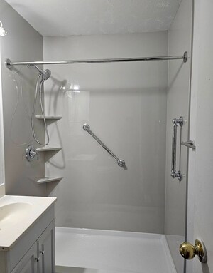 Bathroom in 2 BHK Apartment at My Home Tridasa, Tellapur – for Rent