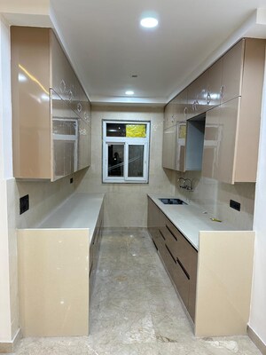 Kitchen in 3 BHK Apartment at Ganga Triveni Apartment, Rohini Sector 9 – for Sale