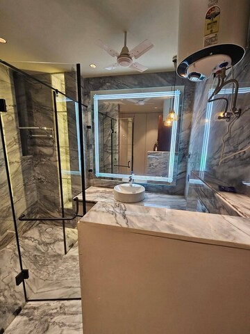 Living Room in 3 BHK Builder Floor at Unitech South City 1, South City 1 – for Sale