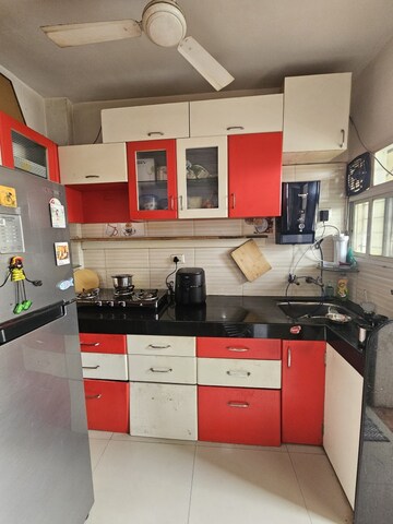 Kitchen in 1 BHK Apartment at Pimple Gurav – for Rent
