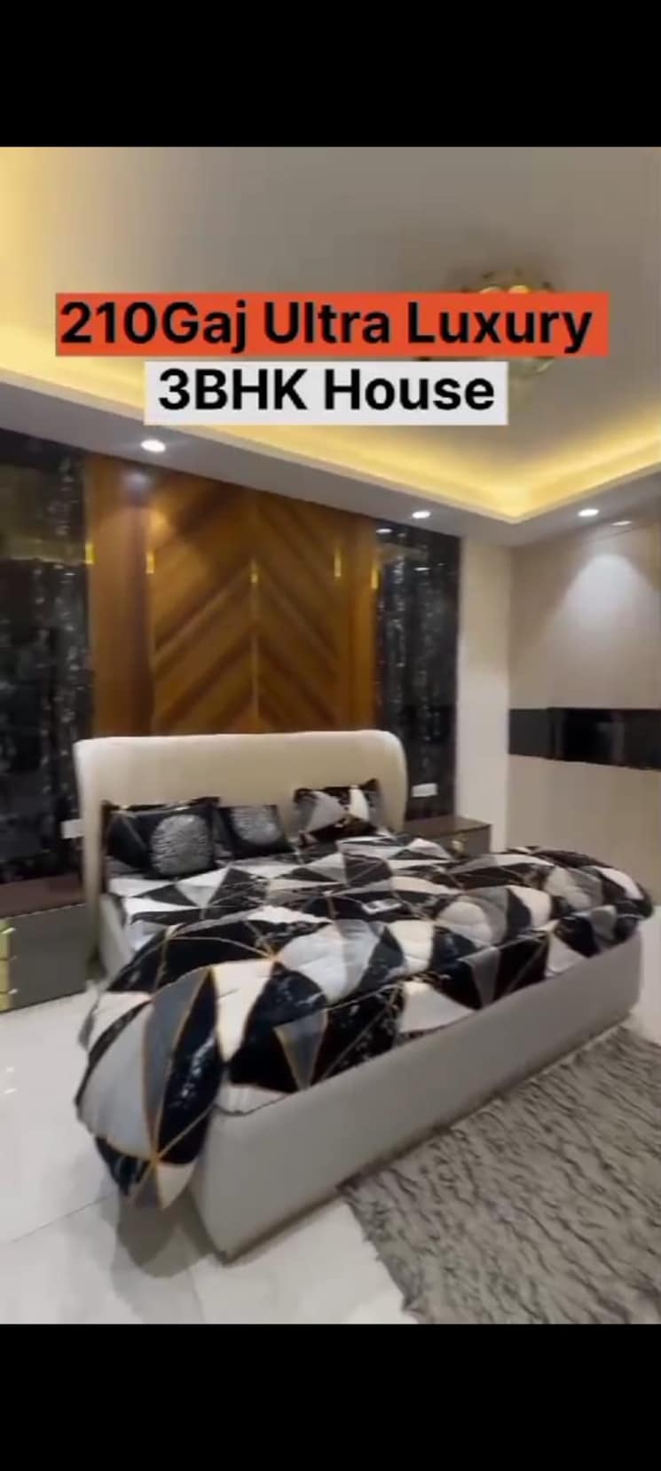 Bedroom, the-suman-marvelous 3 Bedroom 1745 Sq.Ft. Apartment In Ramgarh Bhudda Zirakpur 9258661