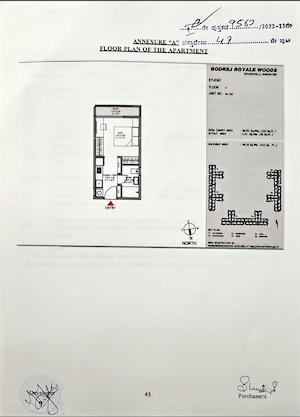 Master Plan in 1 RK Apartment at Godrej Royale Woods, Devanahalli – for Sale