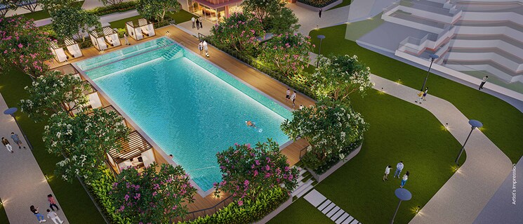 Swimming Pool, mahindra-ivylush 2 Bedroom 769 Sq.Ft. Apartment In Kharadi Pune 9259186