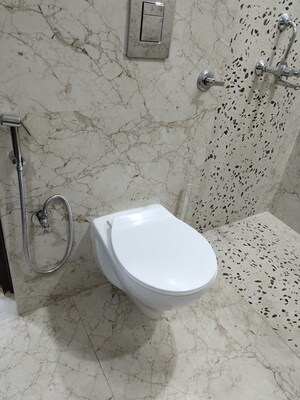 Bathroom in 3 BHK Apartment at Shivalik Colony – for Rent