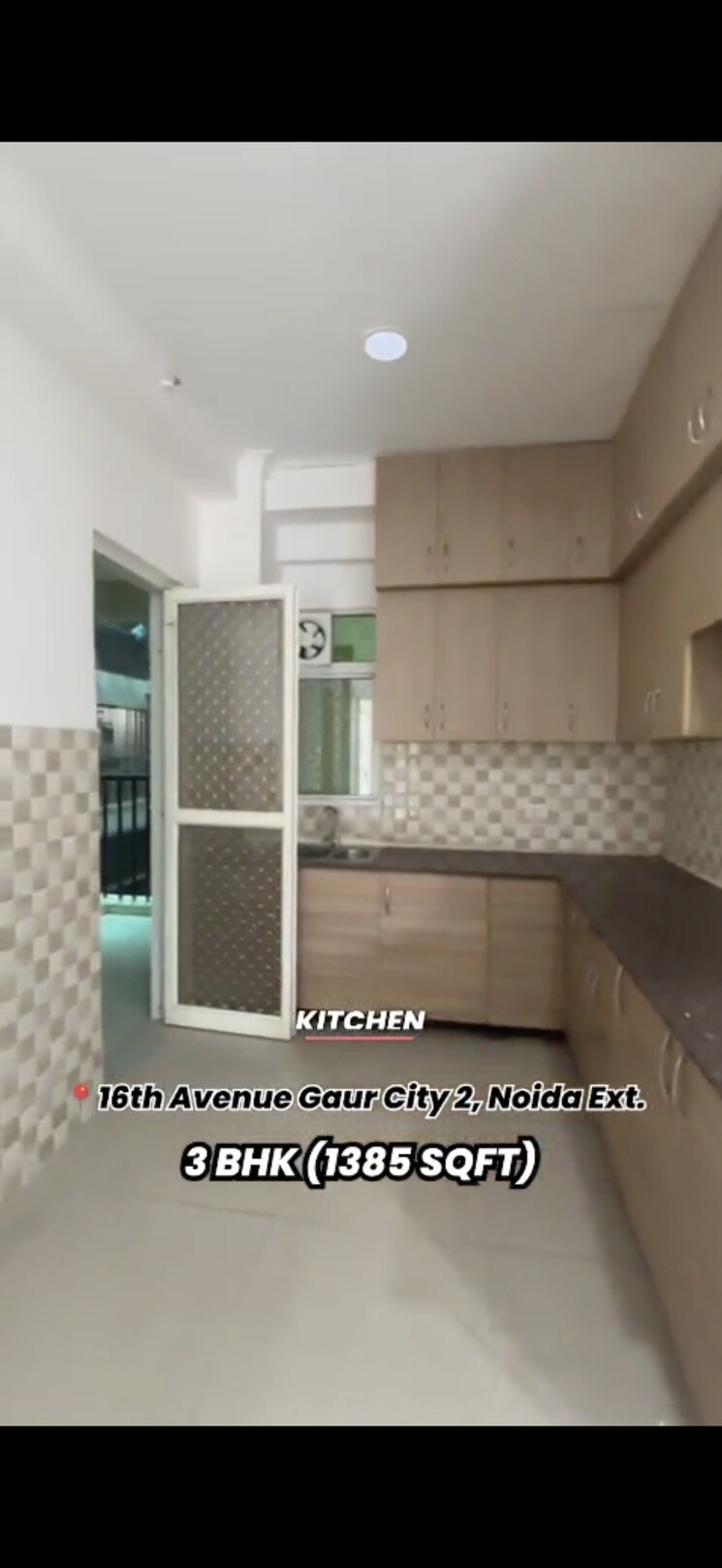 Kitchen, gaur-city-2-16th-avenue 3 Bedroom 1385 Sq.Ft. Apartment In Sector 16c Greater Noida Greater Noida 9259380