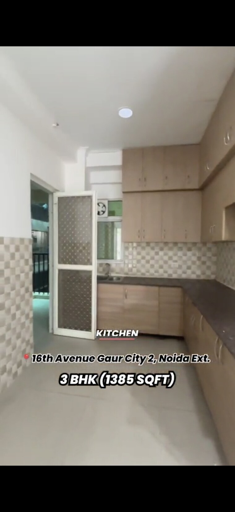 Kitchen, gaur-city-2-16th-avenue 3 Bedroom 1385 Sq.Ft. Apartment In Sector 16c Greater Noida Greater Noida 9259380