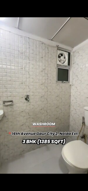 Bathroom in 3 BHK Apartment at Gaur City 2 - 16th Avenue, Sector 16c Greater Noida – for Sale