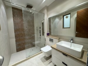 Bathroom in 3 BHK Builder Floor at Vasant Kunj – for Rent