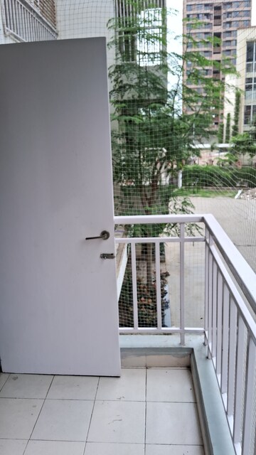 Balcony in 2 BHK Apartment at Godrej Garden City, Jagatpur – for Rent