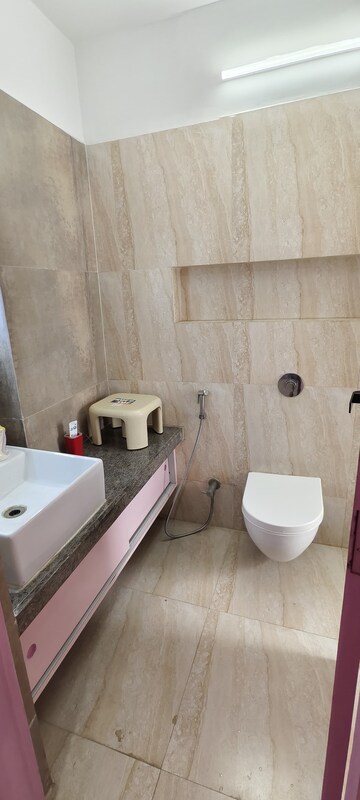 Bathroom in 4 BHK Apartment at South Bopal – for Rent