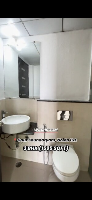 Bathroom in 3 BHK Apartment at Gaur Saundaryam, Tech Zone 4 Greater Noida – for Sale