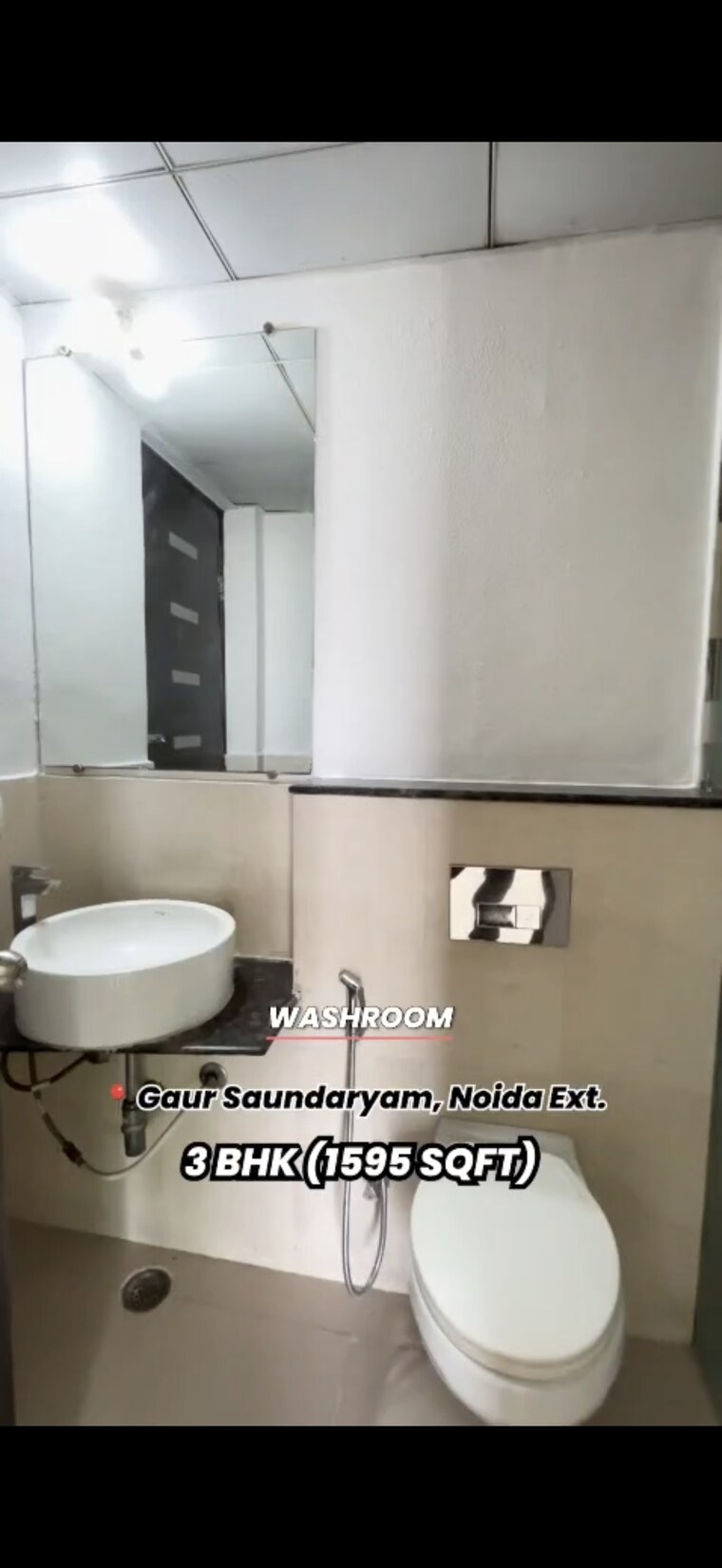 Bathroom, gaur-saundaryam 3 Bedroom 1595 Sq.Ft. Apartment In Tech Zone 4 Greater Noida Greater Noida 9259627