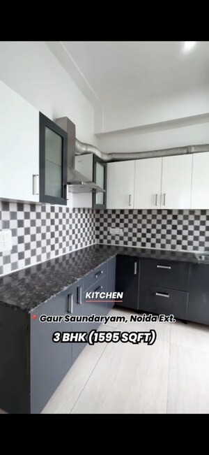 Kitchen in 3 BHK Apartment at Gaur Saundaryam, Tech Zone 4 Greater Noida – for Sale