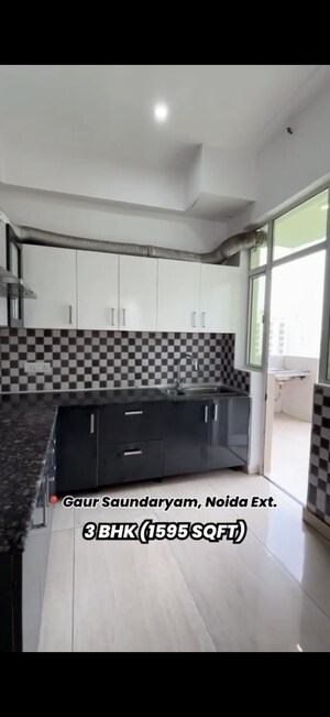 Kitchen in 3 BHK Apartment at Gaur Saundaryam, Tech Zone 4 Greater Noida – for Sale