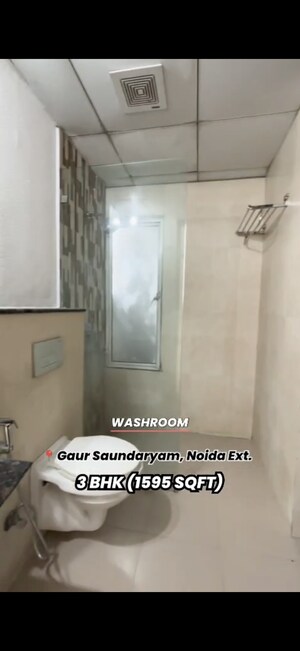 Bathroom in 3 BHK Apartment at Gaur Saundaryam, Tech Zone 4 Greater Noida – for Sale