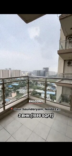 Balcony in 3 BHK Apartment at Gaur Saundaryam, Tech Zone 4 Greater Noida – for Sale