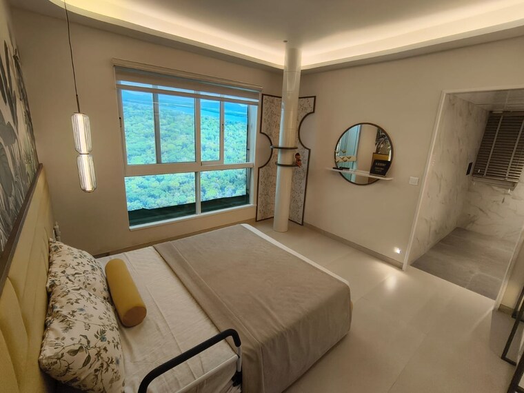 Bedroom, dosti-west-county 3 Bedroom 1480 Sq.Ft. Apartment In Balkum Pada Thane 9259969