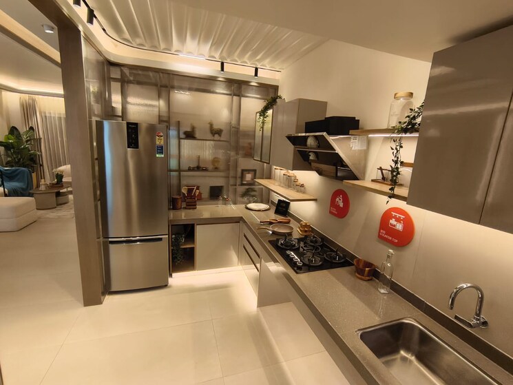 Living Room, dosti-west-county 3 Bedroom 1480 Sq.Ft. Apartment In Balkum Pada Thane 9259969