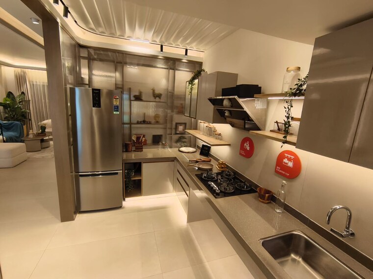 Living Room, dosti-west-county 3 Bedroom 1480 Sq.Ft. Apartment In Balkum Pada Thane 9259969