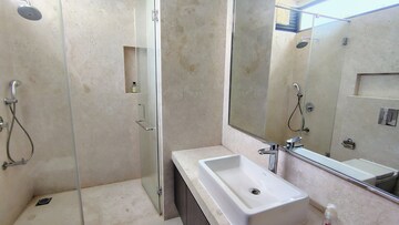 Bathroom in 4 BHK Villa at Prestige Golfshire, Nandi Hills – for Rent