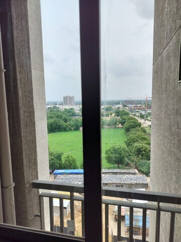 Balcony in 3 BHK Apartment at Shivalik Sharda Park View 2, Shela – for Rent