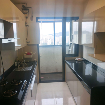 Kitchen in 2 BHK Apartment at L&T Emerald Isle, Budhia Jadhav Wadi – for Rent