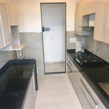 Kitchen in 2 BHK Apartment at L&T Emerald Isle, Budhia Jadhav Wadi – for Rent