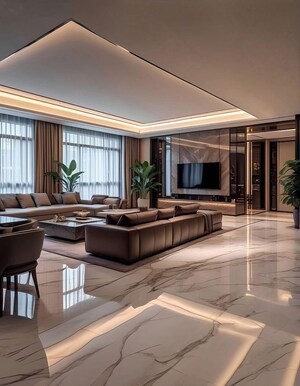 Living Room in 3 BHK Apartment at M3M Capital, Sector 113 – for Sale