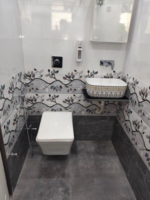 Bathroom in 2 BHK Apartment at Pranav Silverene CHS, Malad West – for Rent