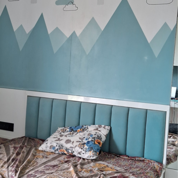 Bedroom in 2 BHK Apartment at Sharda Edifice Celestial, Valmik Nagar – for Rent