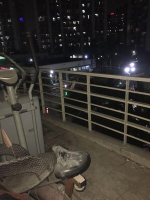 Balcony in 3 BHK Apartment at Mapsko Krishna Apra Gardens, Vaibhav Khand – for Sale