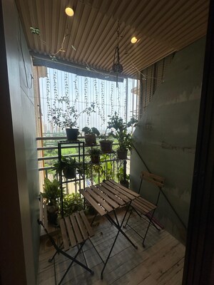 Balcony in 2 BHK Apartment at Gami Reagan, Ghansoli – for Rent