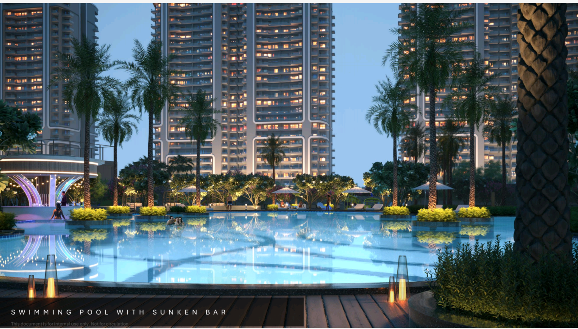 3 BHK + Pooja Room 2450 Sq.Ft. Apartment in Smart World One DXP