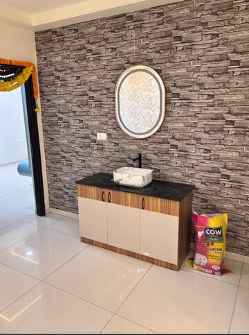 Bathroom in 3 BHK Apartment at Rajapushpa Provincia, Narsingi – for Rent