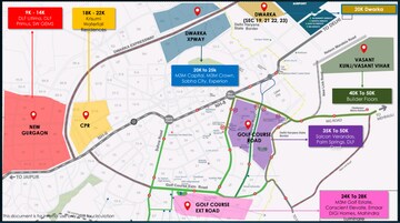 4 BHK Apartment – Map Location View at Smart World One DXP, Sector 113 - for Sale