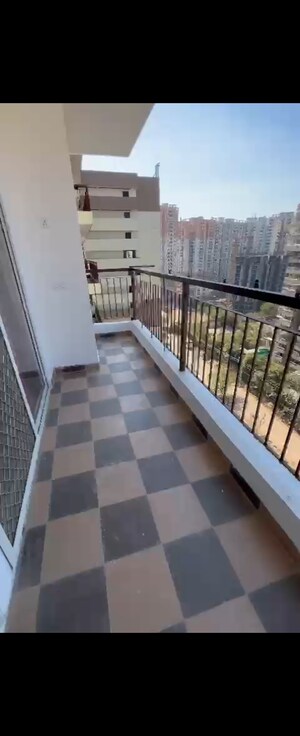 Balcony in 3 BHK Apartment at Vasu Fortune Residency Phase II, Raj Nagar Extension – for Rent