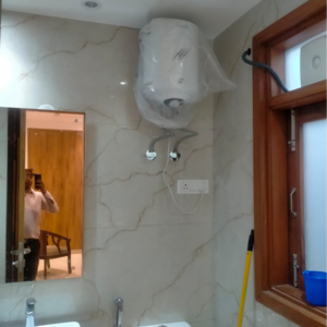 Bathroom in 1 RK Builder Floor at Malviya Nagar – for Rent