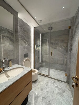 Attached Bathroom in 2 BHK Apartment at Lodha The World Towers World One Tier 2, Worli – for Rent