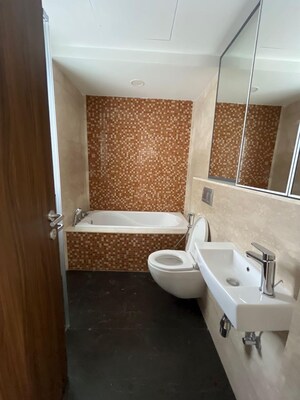 Bathroom in 2 BHK Apartment at Lodha The Park, Worli – for Rent