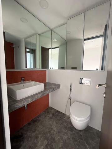 Bathroom in 2 BHK Apartment at Lodha World View, Worli – for Rent