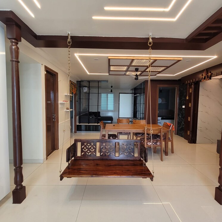 Living Room, trendset-jayabheri-elevate 3 Bedroom 2235 Sq.Ft. Apartment In Madhapur Hyderabad 9261243