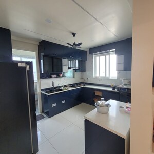 Kitchen in 3 BHK Apartment at Trendset Jayabheri Elevate, Madhapur – for Rent