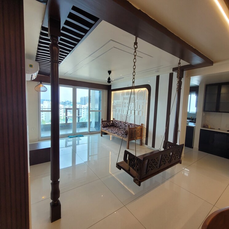 Living Room, trendset-jayabheri-elevate 3 Bedroom 2235 Sq.Ft. Apartment In Madhapur Hyderabad 9261243